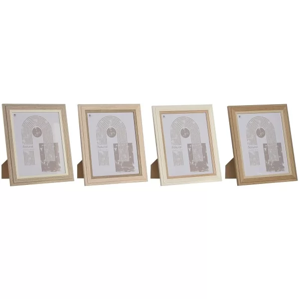 Photo frame Home ESPRIT Crystal MDF Wood Scandinavian 23 x 2,8 x 28 cm (4 Units)