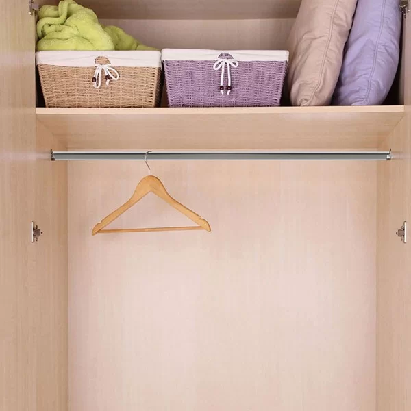 Wardrobe rail Stor Planet Cintacor White Oval 150 cm 15 x 25 mm