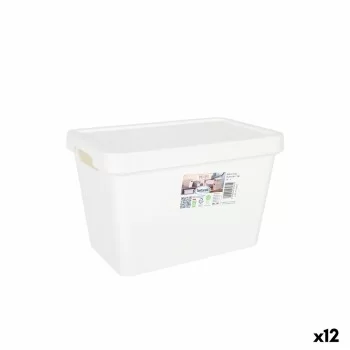 Storage Box with Lid Tontarelli Maya White 6,4 L 28 x 18...
