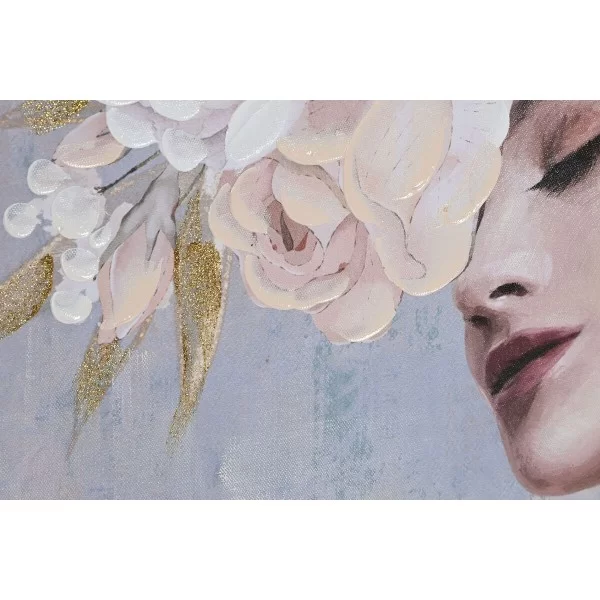 Painting Home ESPRIT Flowers Modern 70 x 3,5 x 100 cm (2 Units)