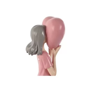 Decorative Figure Home ESPRIT Pink Light mauve chica 10 x... 2