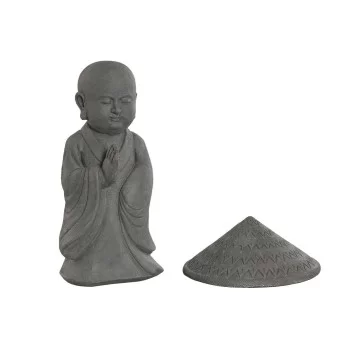 Decorative Figure Home ESPRIT Grey Monk Oriental 30 x 30... 2