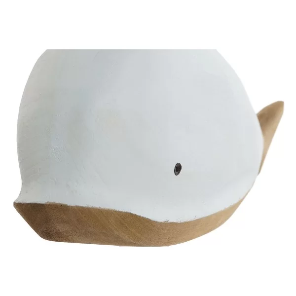 Decorative Figure Home ESPRIT White Sky blue Whale 32 x 9 x 13 cm (2 Units)