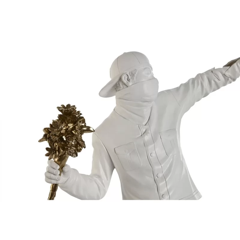 Decorative Figure Home ESPRIT White Golden 41 x...