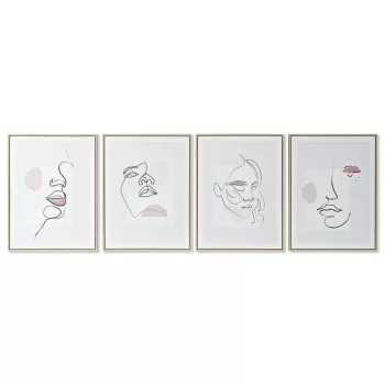 Painting DKD Home Decor Face Scandinavian 45 x 2,5 x 60...