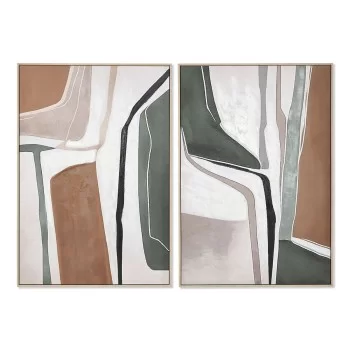 Painting Home ESPRIT Abstract Urban 83 x 4,5 x 123 cm (2...