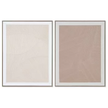 Painting Home ESPRIT Modern Urban 62,3 x 4,5 x 82,3 cm (2...