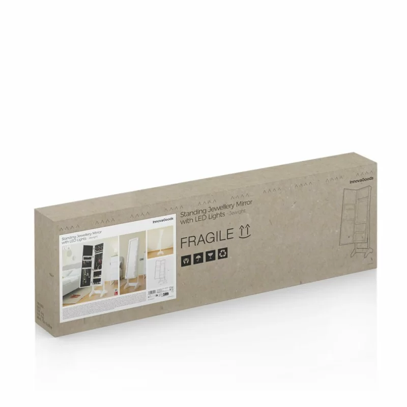 Standing Jewellery Mirror with LED Lights...