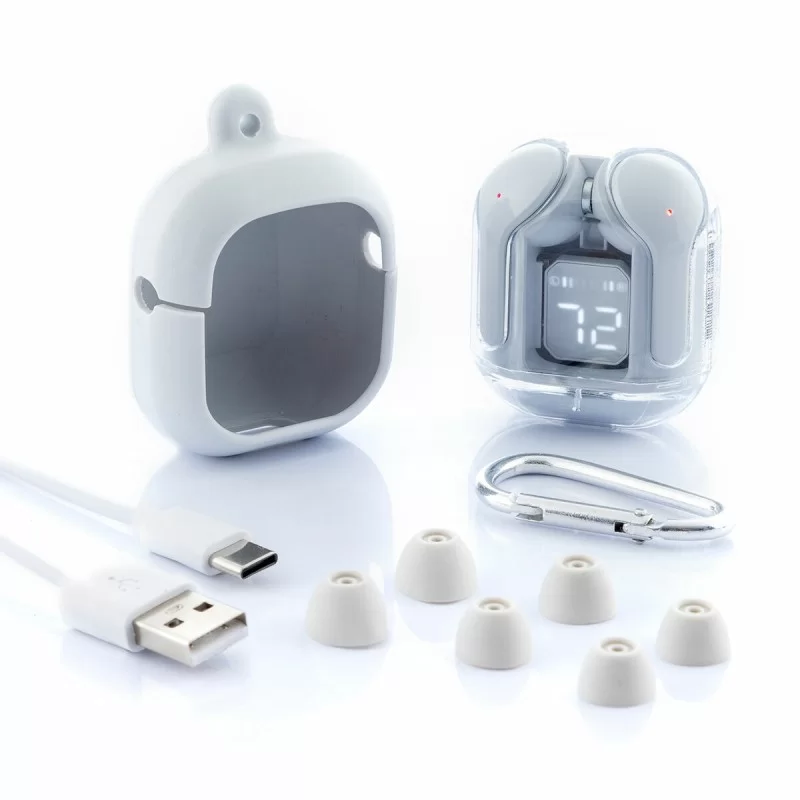 Wireless Earphones with Charging Case Grey...