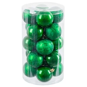 Christmas Baubles Green Plastic 6 x 6 x 6 cm (20 Units) 2