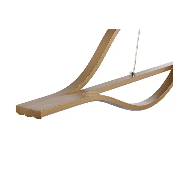 Ceiling Light Home ESPRIT White Golden Silicone Aluminium 55 W 120 x 10 x 30 cm