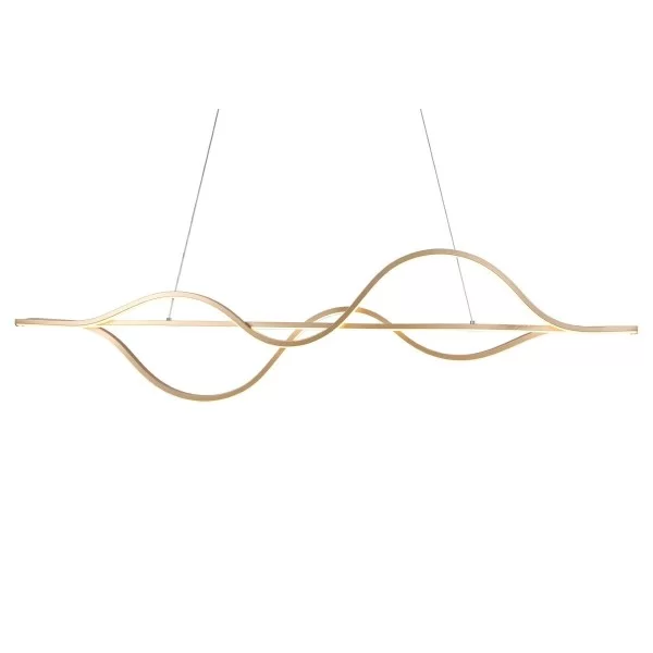 Ceiling Light Home ESPRIT White Golden Silicone Aluminium 55 W 120 x 10 x 30 cm