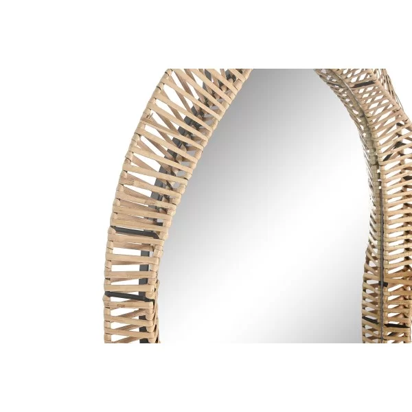 Wall mirror Home ESPRIT Natural Crystal Tropical 61,5 x 7 x 117 cm