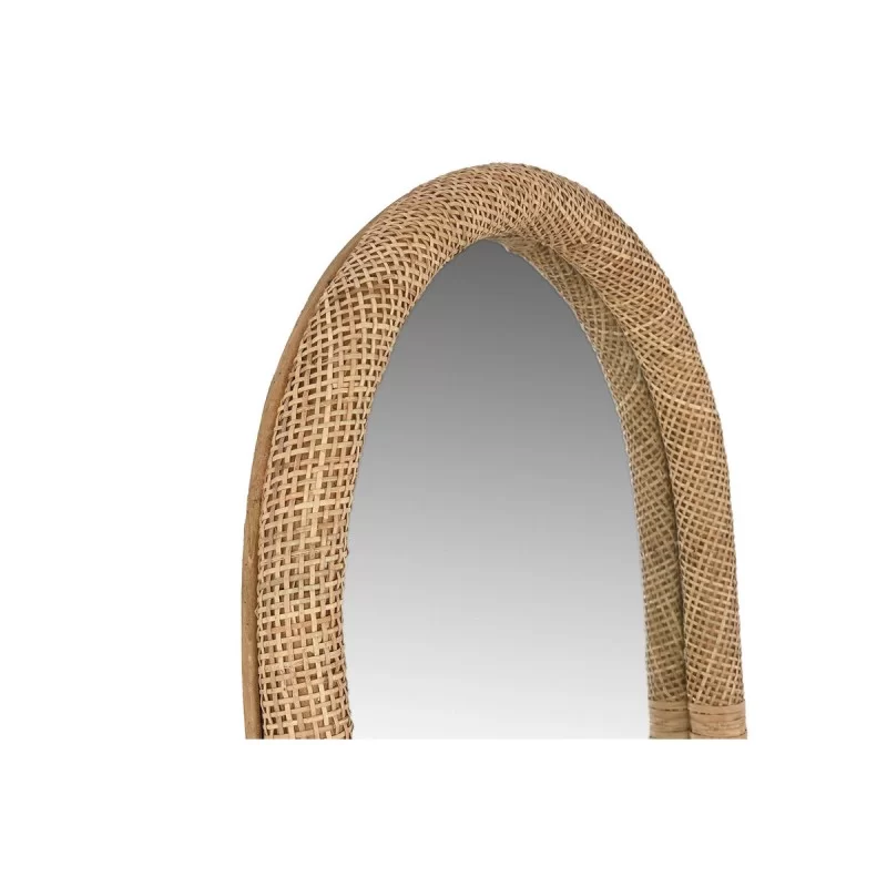 Wall mirror Home ESPRIT Natural Crystal Scandi...