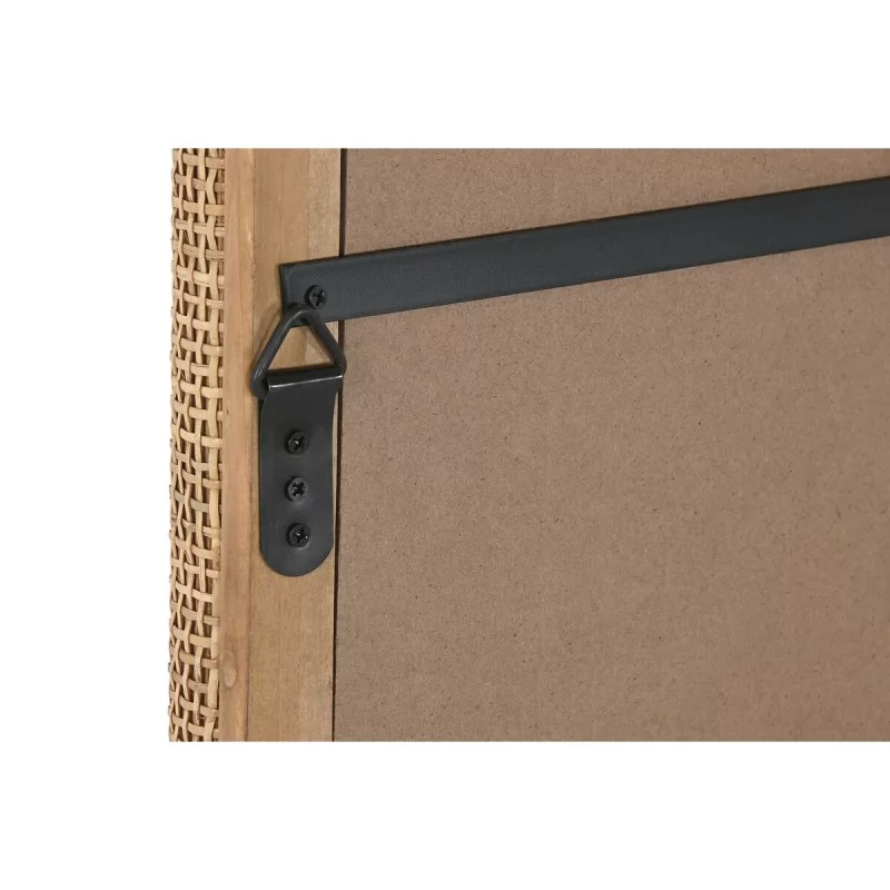 Wall mirror Home ESPRIT Natural Crystal Scandi...