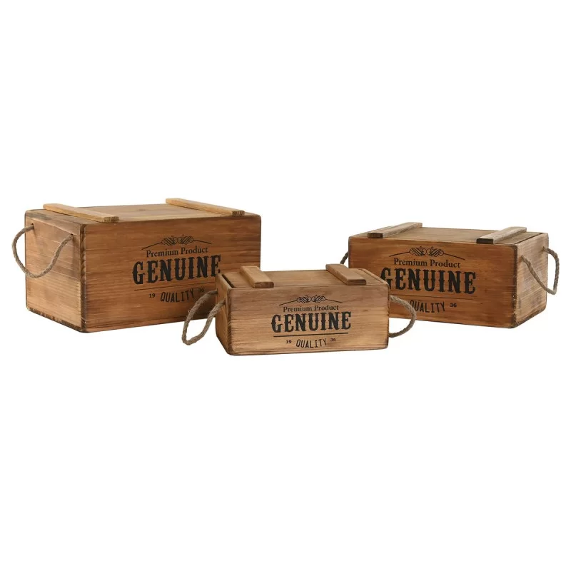 Storage boxes Home ESPRIT Genuine Natural Fir...
