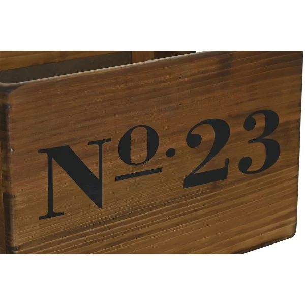 Storage boxes Home ESPRIT N.23 Brown Fir wood 37 x 27 x 23 cm 3 Pieces