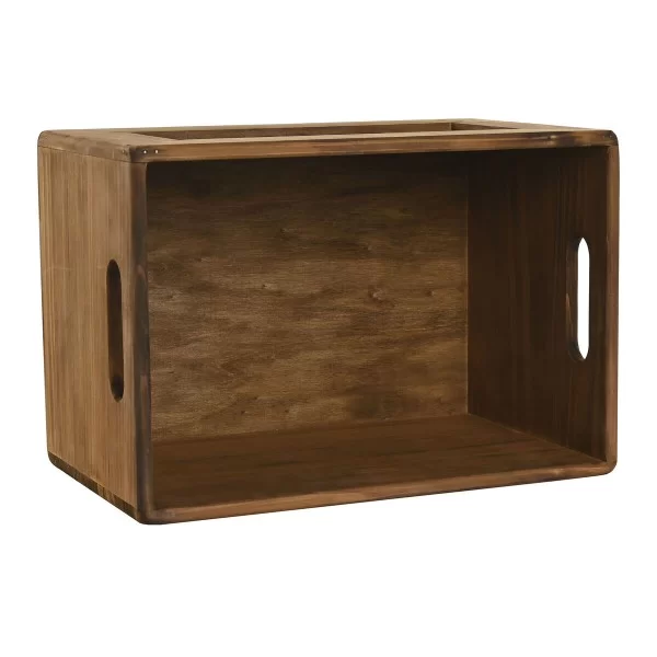 Storage boxes Home ESPRIT N.23 Brown Fir wood 37 x 27 x 23 cm 3 Pieces