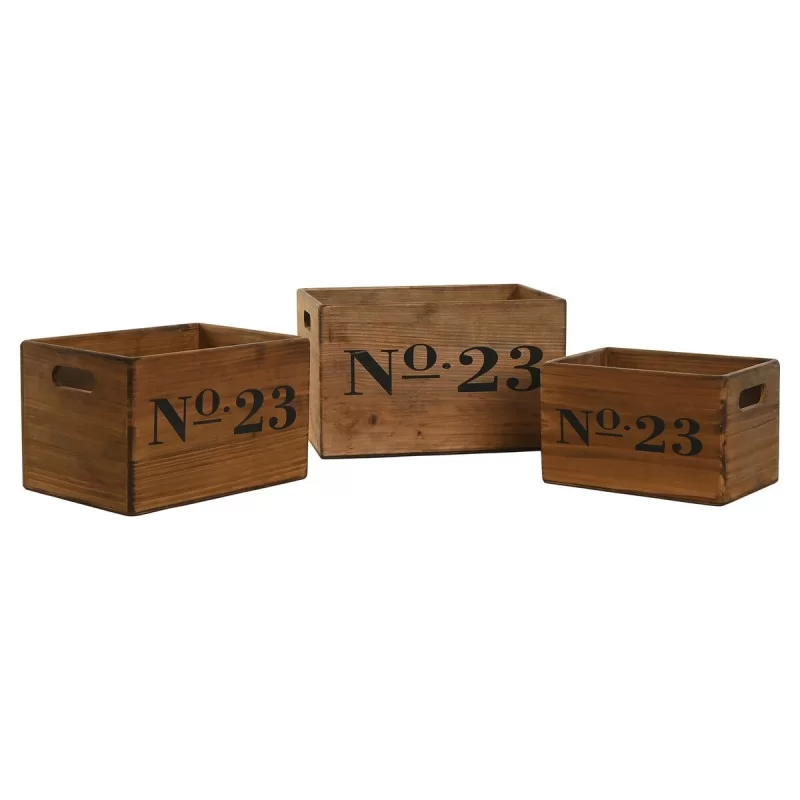 Storage boxes Home ESPRIT N.23 Brown Fir wood...