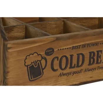 Box Home ESPRIT Cold Beer Brown Metal Fir wood 6 bottles... 2