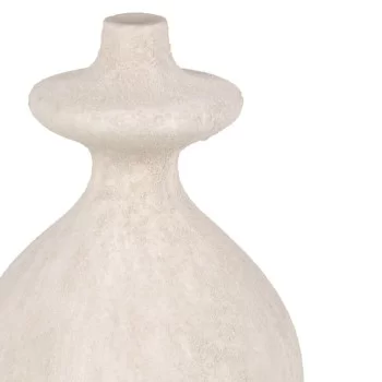 Vase Cream Ceramic Sand 21 x 21 x 38 cm 2