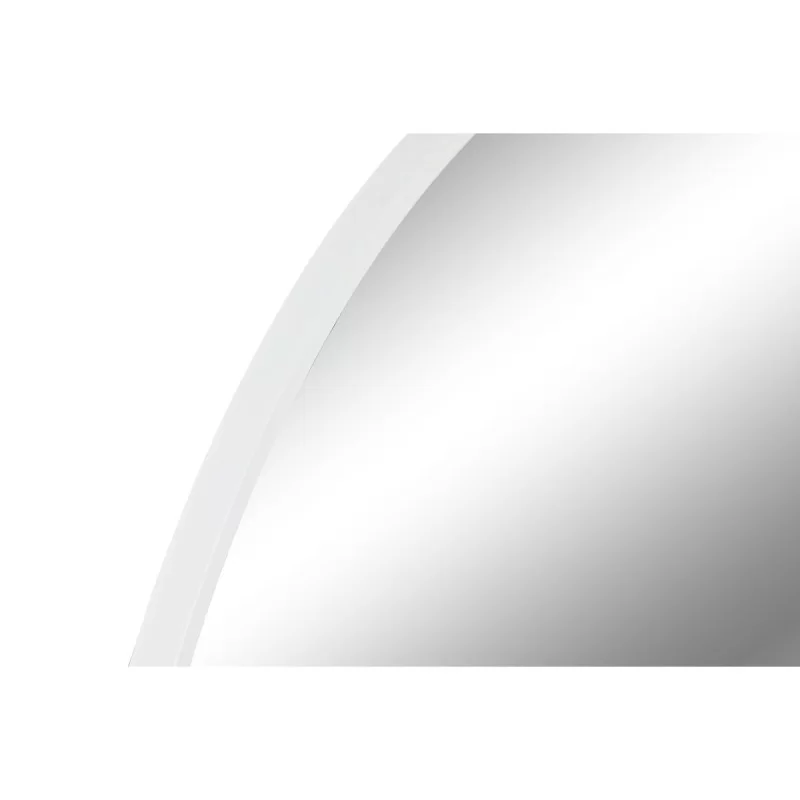 Wall mirror Home ESPRIT White Metal Mirror...