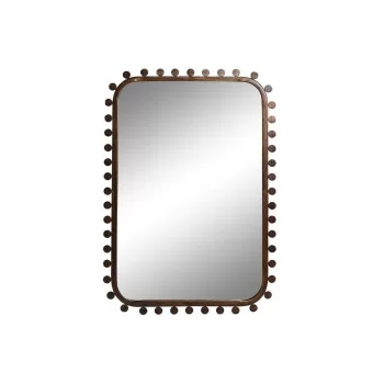 Wall mirror Home ESPRIT Black Golden Crystal MDF Wood...