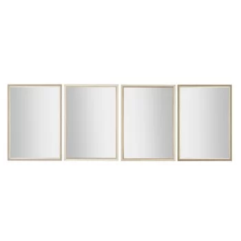 Wall mirror Home ESPRIT White Brown Beige Grey Crystal...