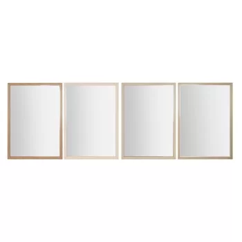 Wall mirror Home ESPRIT White Brown Beige Grey Crystal...