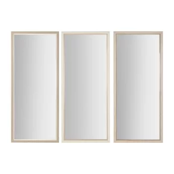 Wall mirror Home ESPRIT White Brown Beige Grey Crystal...