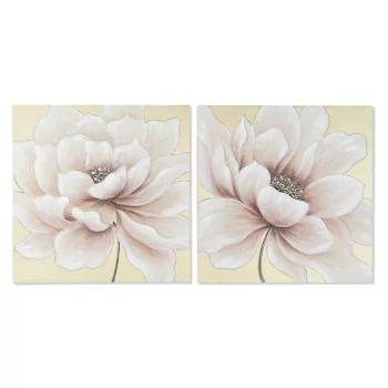 Painting Home ESPRIT Shabby Chic Poppy 80 x 3 x 80 cm (2...
