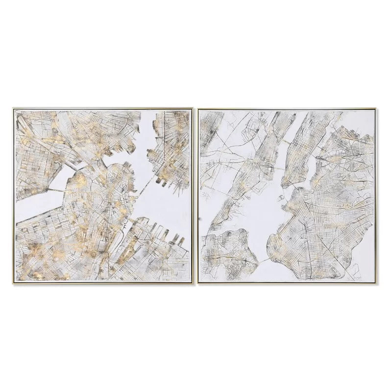 Painting Home ESPRIT City Loft 102 x 4,5 x 102 cm (2 Units)