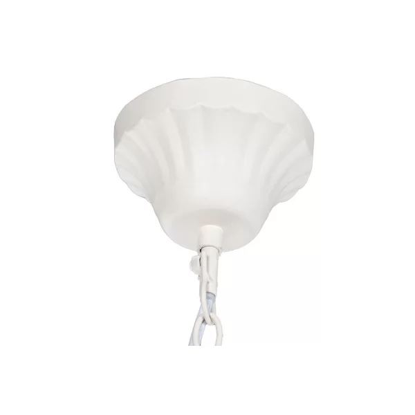 Ceiling Light Home ESPRIT White Light brown Wood Metal 25 W 60 x 53 x 55 cm