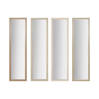 Wall mirror Home ESPRIT White Brown Beige Grey Crystal...
