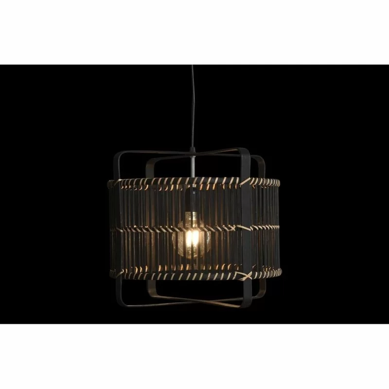 Ceiling Light DKD Home Decor Black Bamboo 50 W...