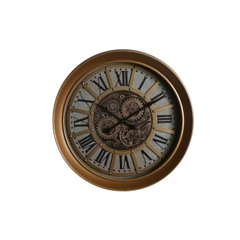 Wall Clock DKD Home Decor Golden Crystal Iron 65 x 13 x...