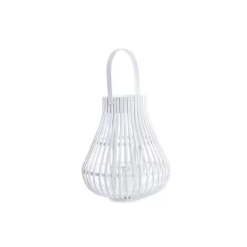 Lantern DKD Home Decor White Multicolour Metal Bamboo...