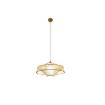 Ceiling Light DKD Home Decor Polyester Bamboo (50 x 50 x... 2