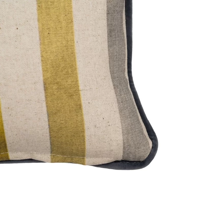 Cushion Beige Ocre Flowers 45 x 30 cm