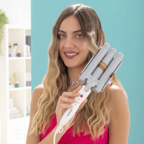 Triple Ceramic Styling Curling Iron InnovaGoods TRILER Grey (Refurbished A)