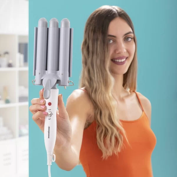 Triple Ceramic Styling Curling Iron InnovaGoods TRILER Grey (Refurbished A)