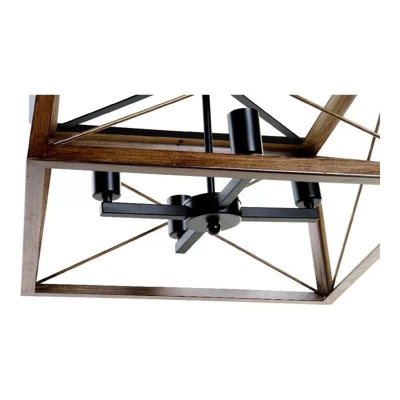 Ceiling Light DKD Home Decor Brown Black Wood...