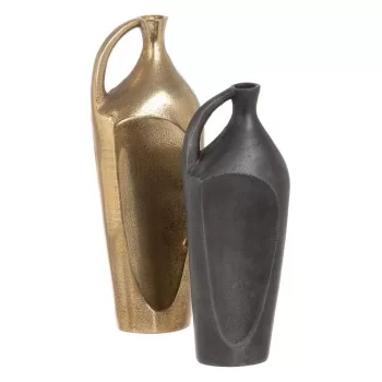 Vase Golden Metal 15 x 15 x 40 cm 2