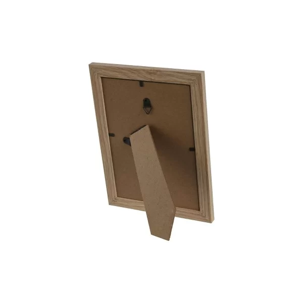 Photo frame Home ESPRIT Natural Aluminium MDF Wood Scandi 16 x 1,2 x 21,1 cm