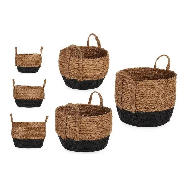 Basket set Black Brown Marine algae (3 pcs)