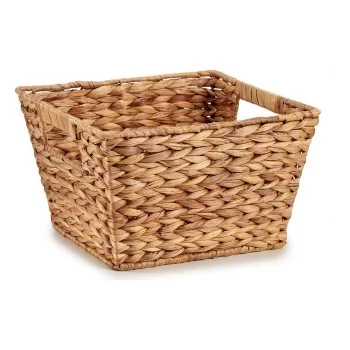Basket With handles Metal Brown Water hyacinth (24 x 18 x...