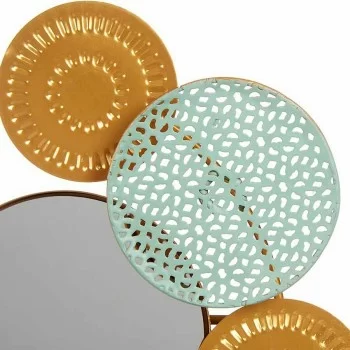 Decorative Figure Flowers Mural Crystal Metal (23 x 35,5... 2