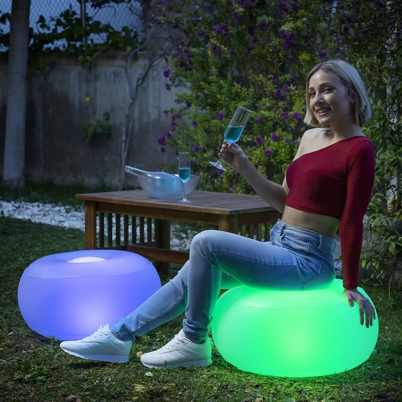 Inflatable Seat with Multicolour LED and Remote...