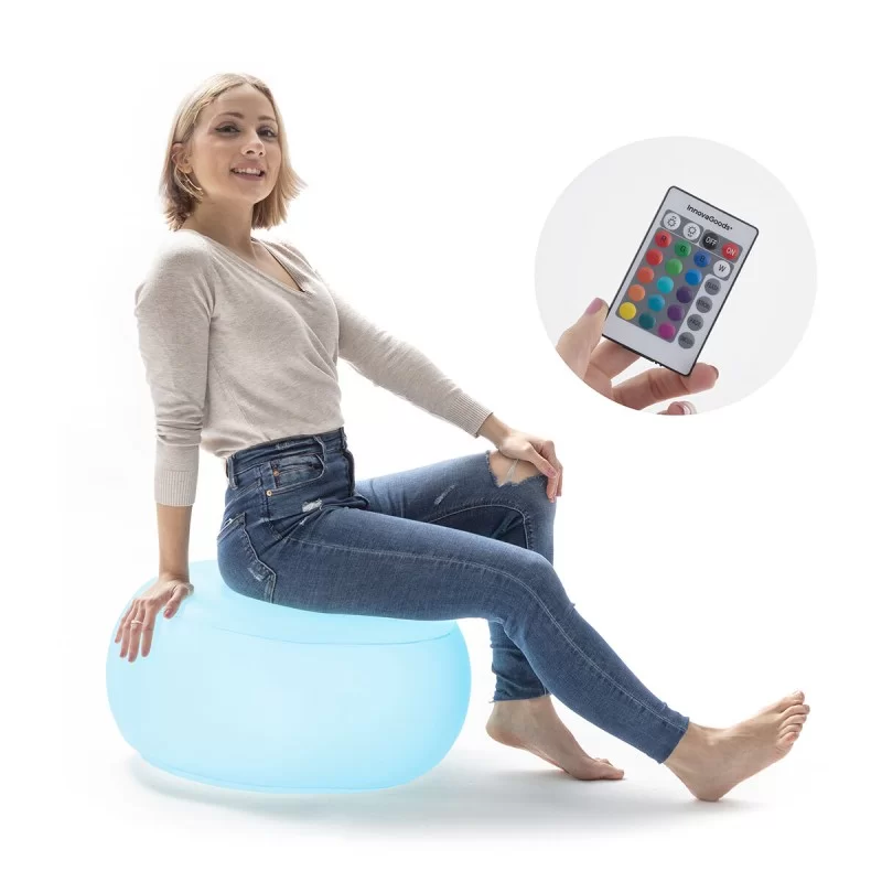 Inflatable Seat with Multicolour LED and Remote...