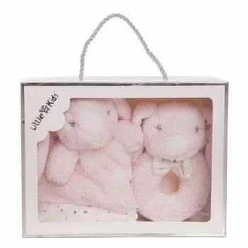 Baby Comforter Pink Rabbit Rattle 30 x 30 cm